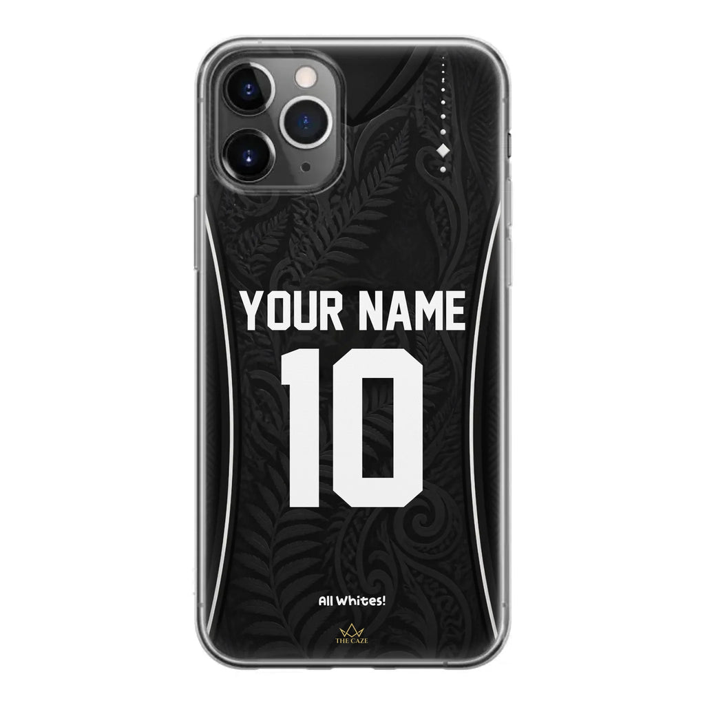 Funda de iPhone camiseta de fútbol Nueva Zelanda