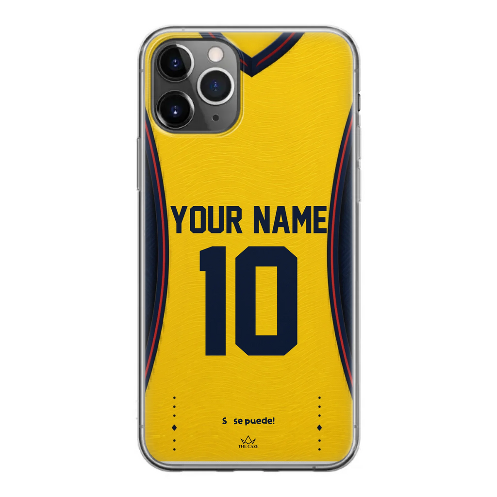 Ecuador football Jersey iPhone Case