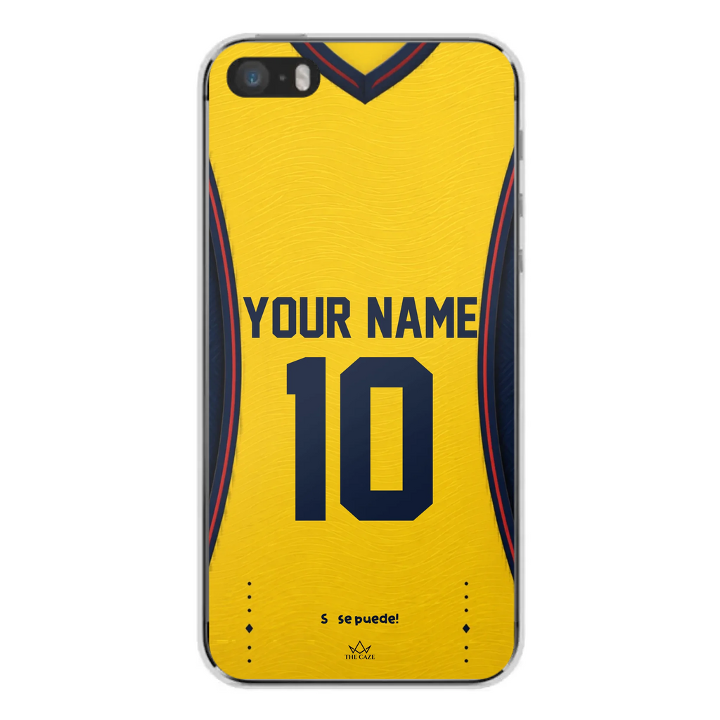 Ecuador football Jersey iPhone Case