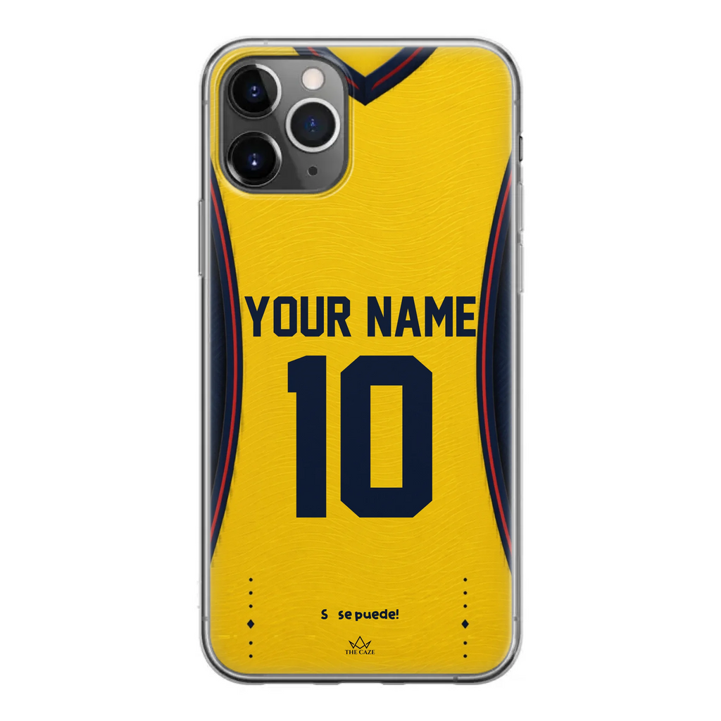 Ecuador football Jersey iPhone Case