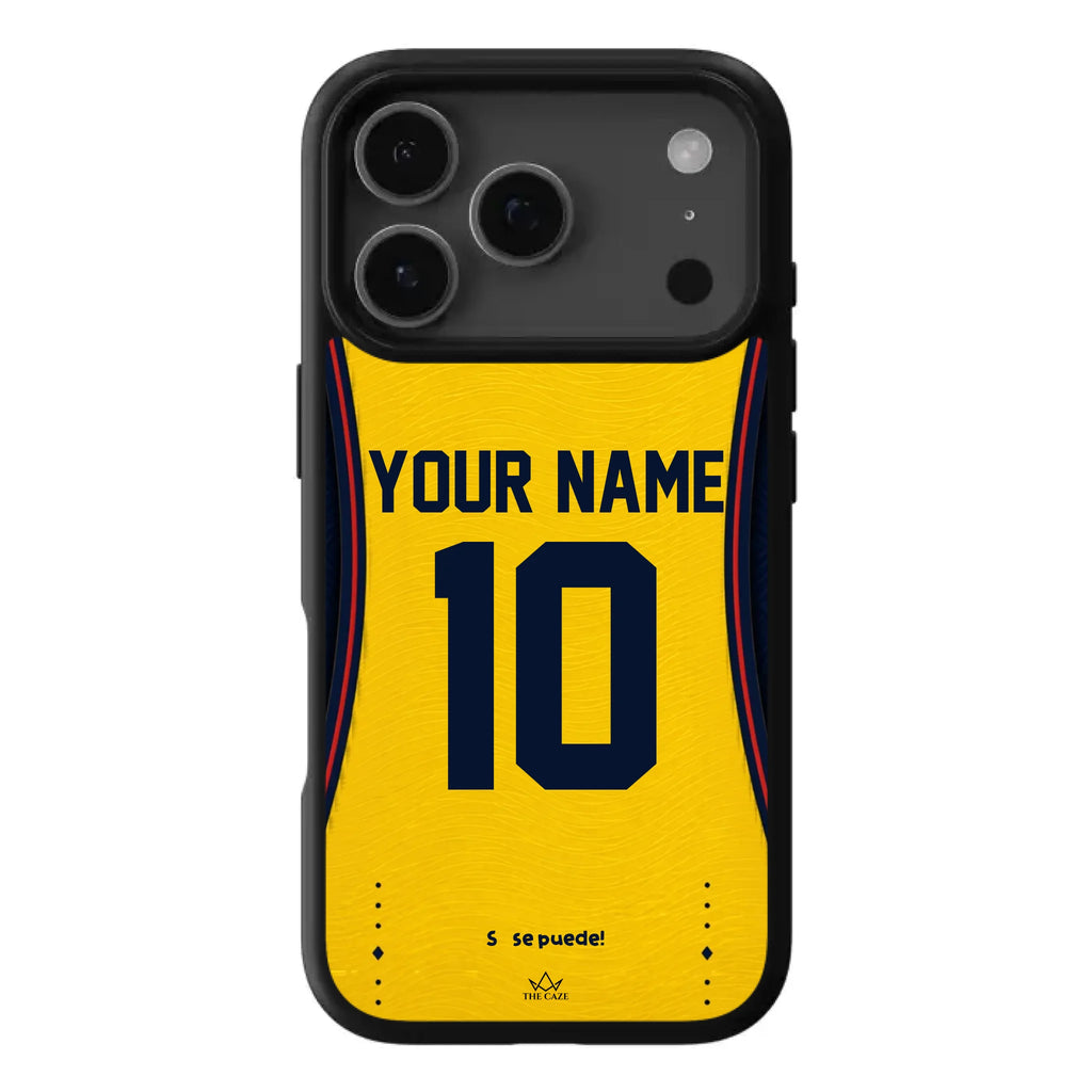 Ecuador football Jersey iPhone Case