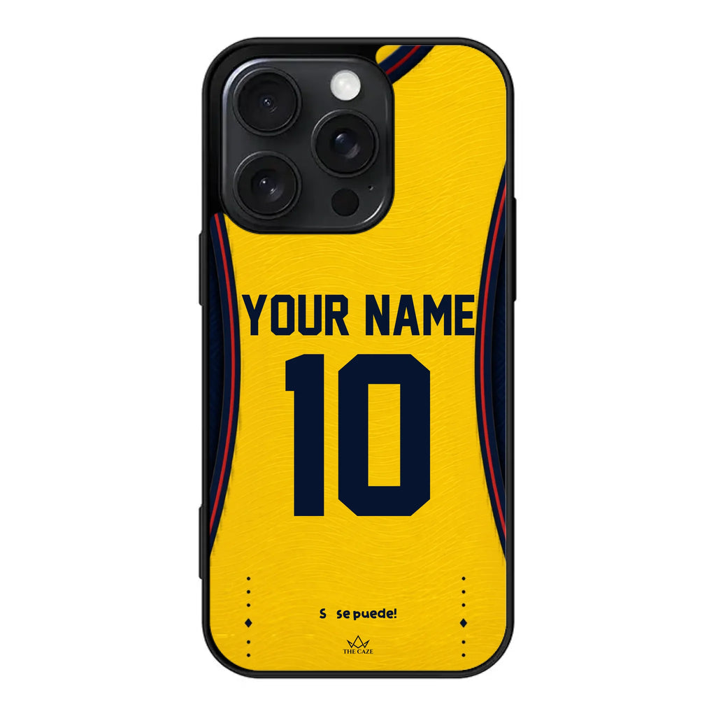 Ecuador football Jersey iPhone Case