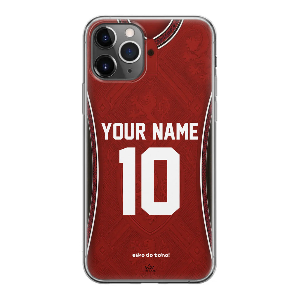 Funda de iPhone con camiseta de fútbol de la República Checa