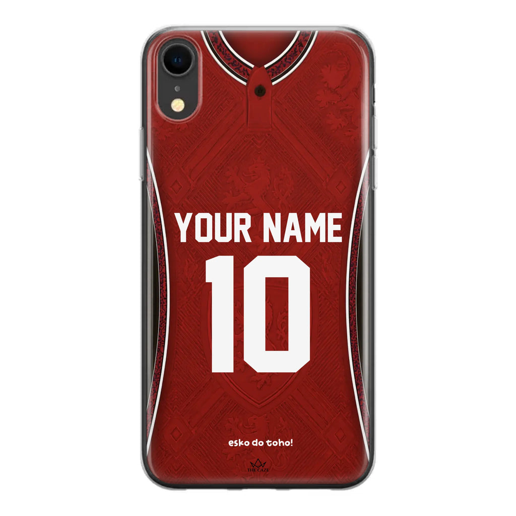 Funda de iPhone con camiseta de fútbol de la República Checa