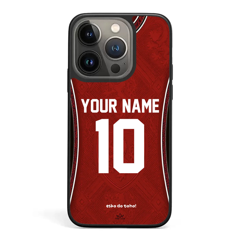 Funda de iPhone con camiseta de fútbol de la República Checa