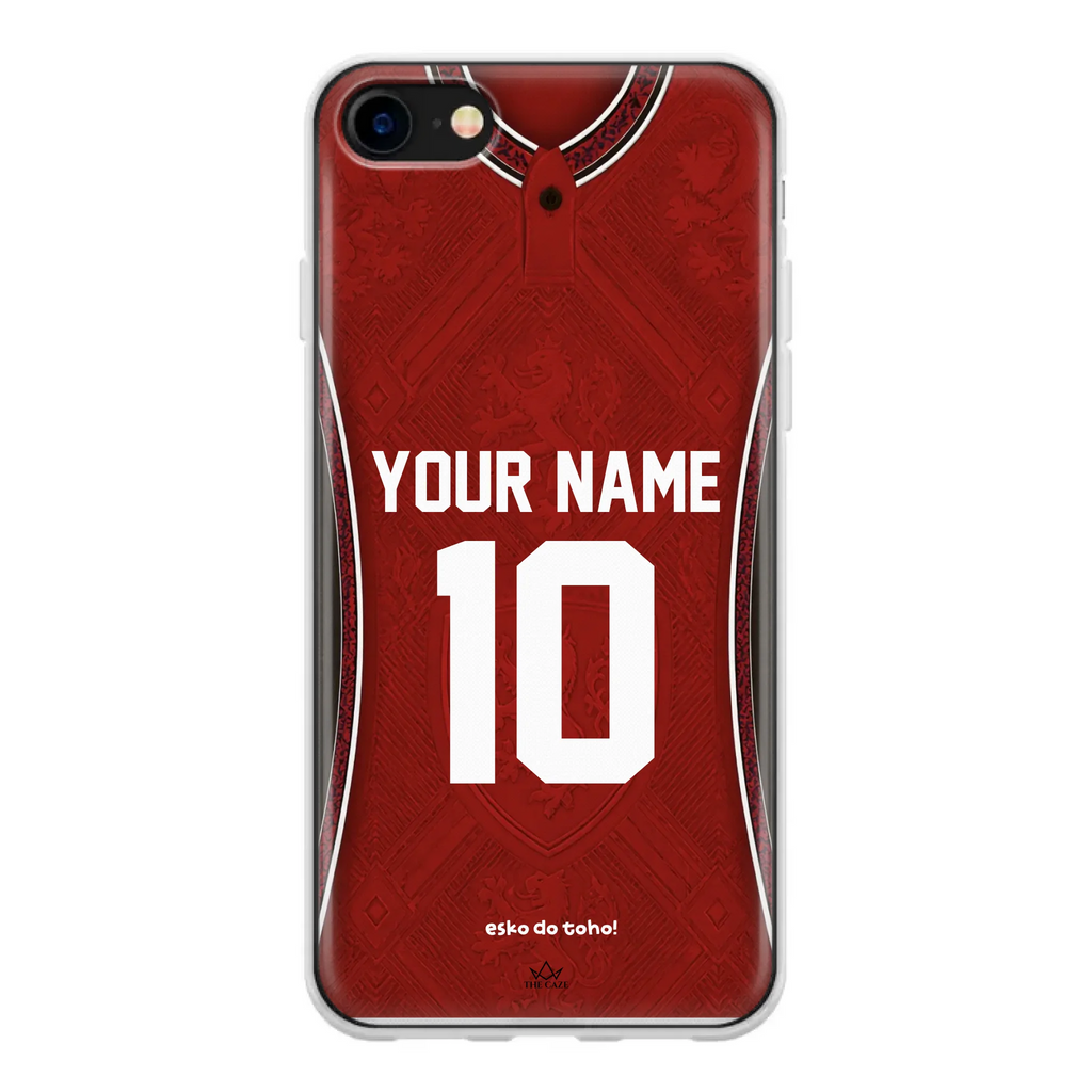 Funda de iPhone con camiseta de fútbol de la República Checa