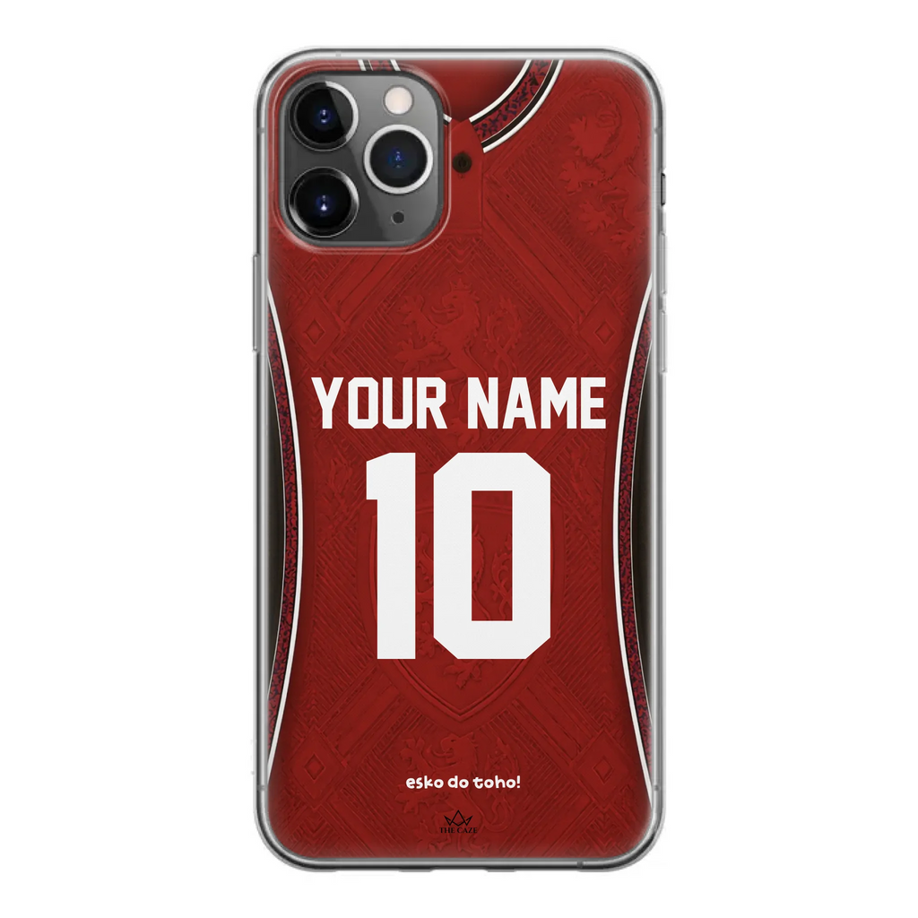 Funda de iPhone con camiseta de fútbol de la República Checa