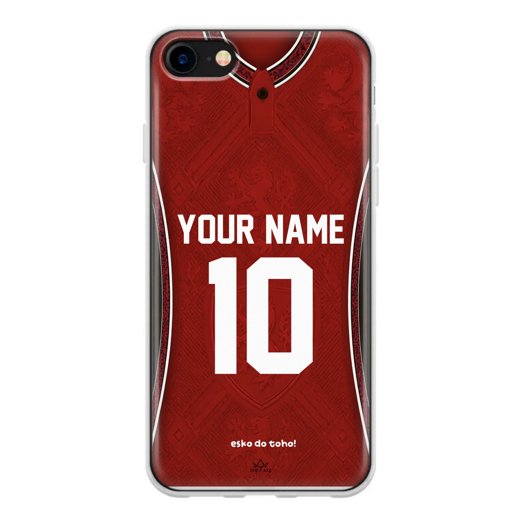 Funda de iPhone con camiseta de fútbol de la República Checa