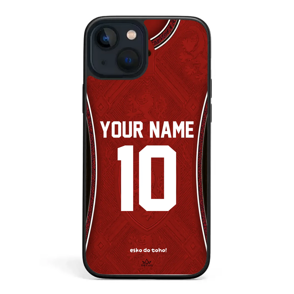 Funda de iPhone con camiseta de fútbol de la República Checa