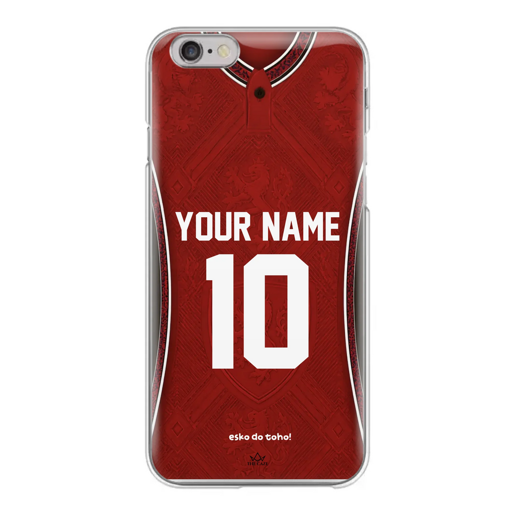 Funda de iPhone con camiseta de fútbol de la República Checa