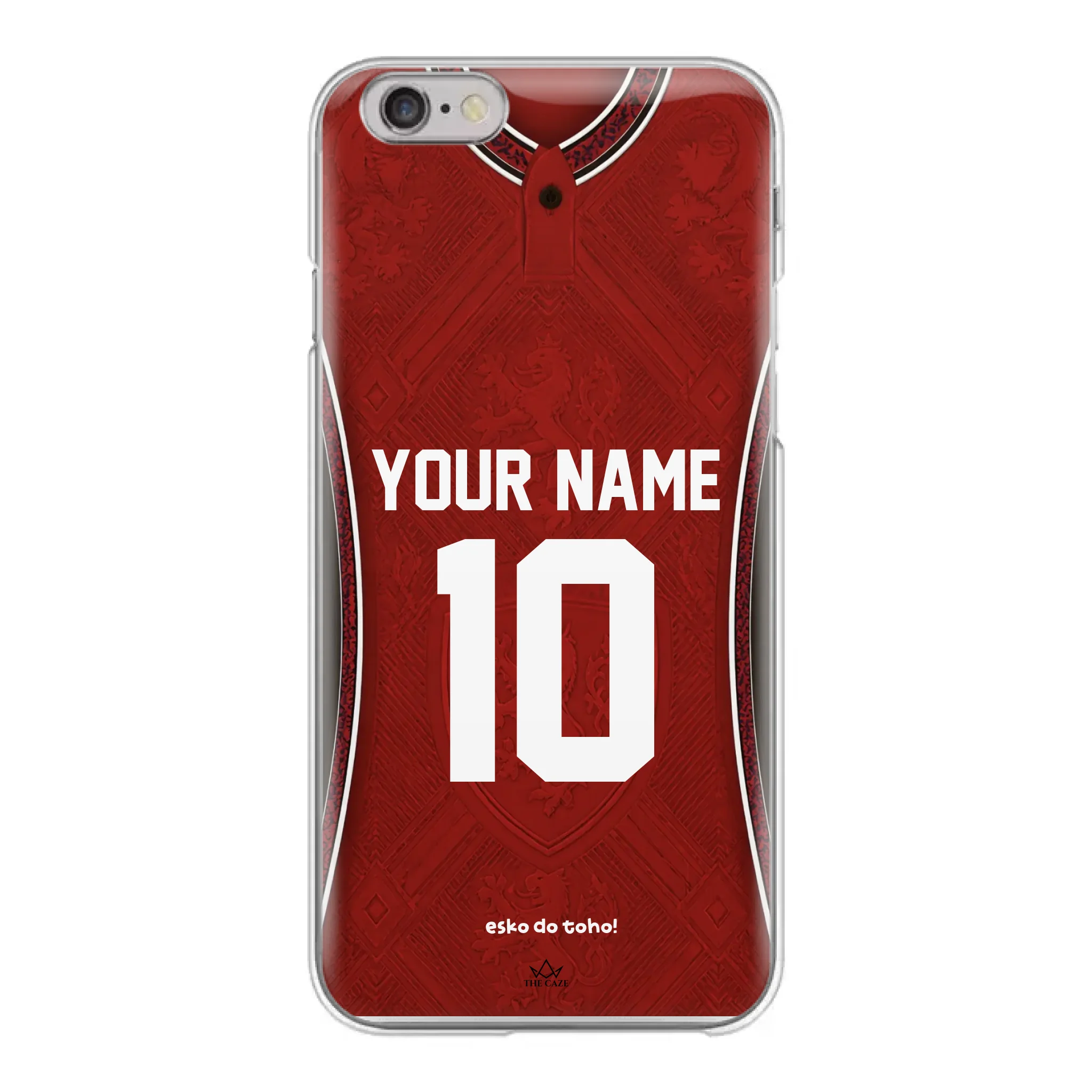Funda de iPhone con camiseta de fútbol de la República Checa