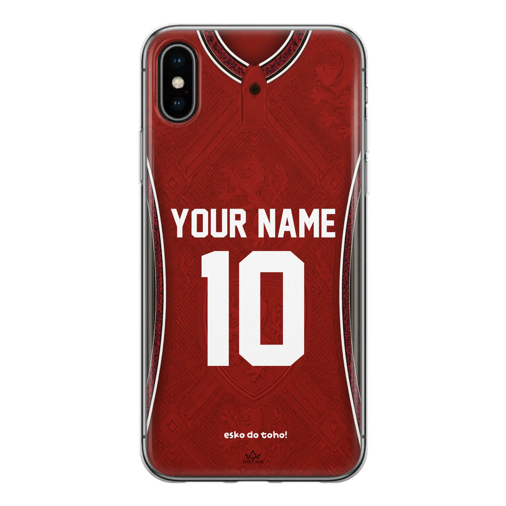 Funda de iPhone con camiseta de fútbol de la República Checa