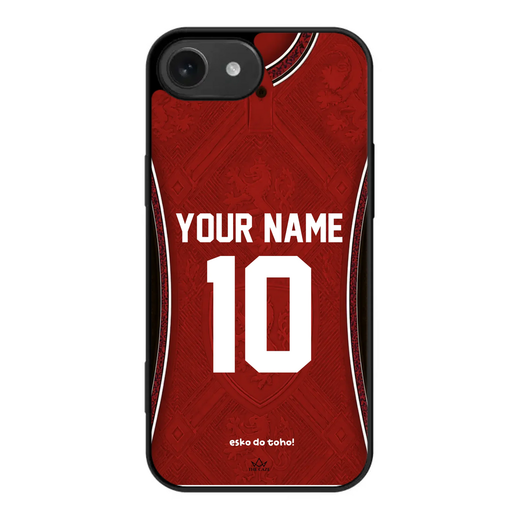 Funda de iPhone con camiseta de fútbol de la República Checa