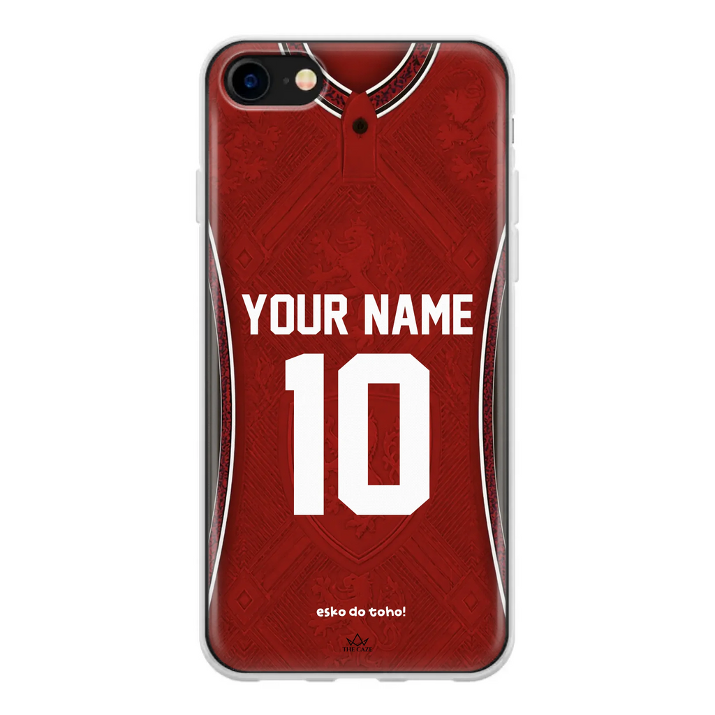 Funda de iPhone con camiseta de fútbol de la República Checa