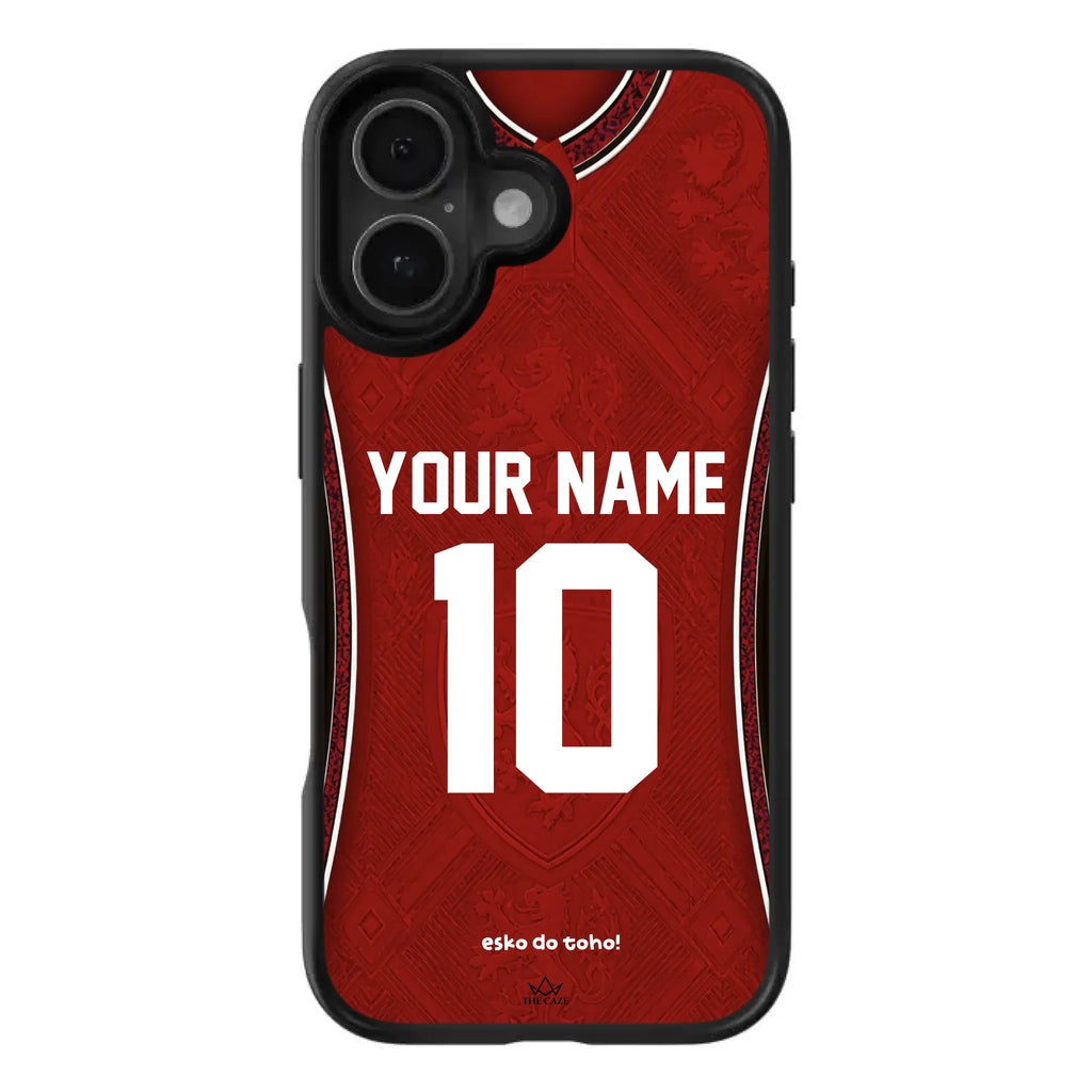 Funda de iPhone con camiseta de fútbol de la República Checa