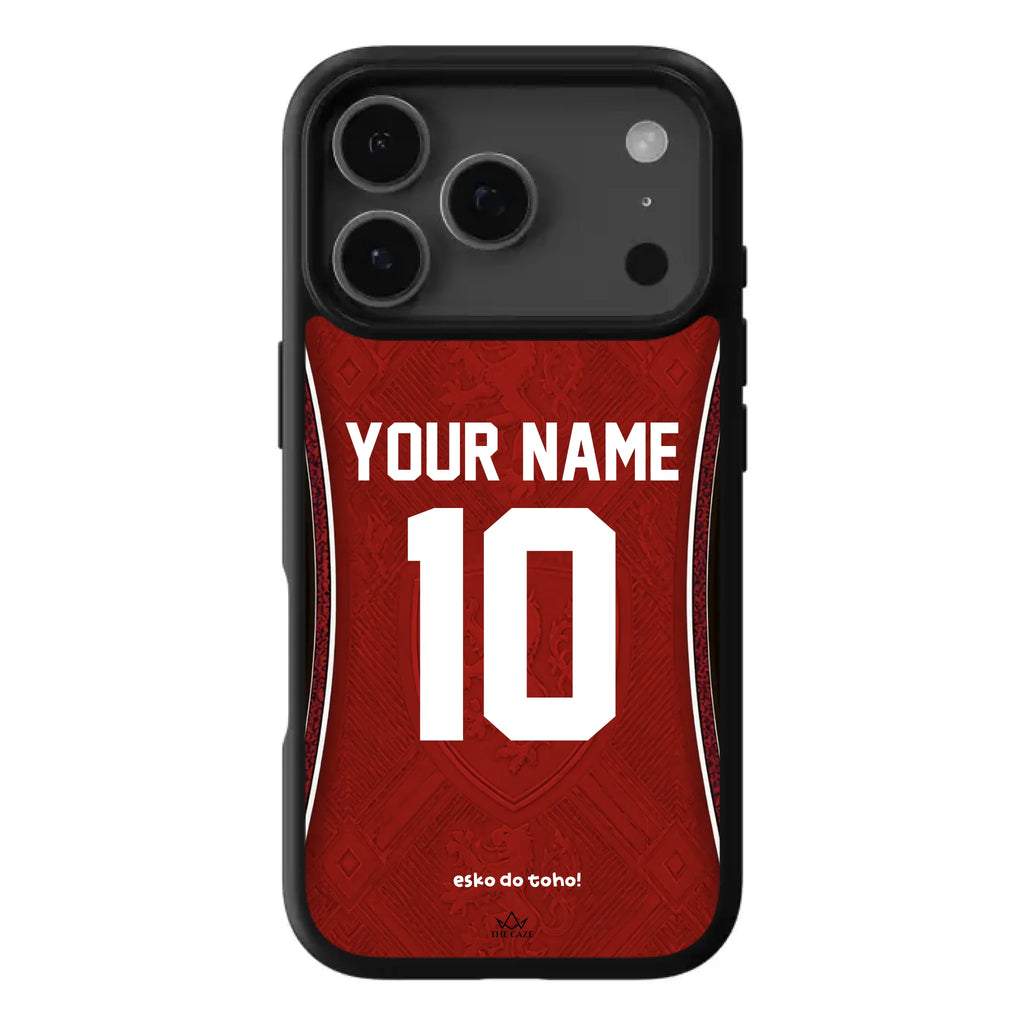 Funda de iPhone con camiseta de fútbol de la República Checa