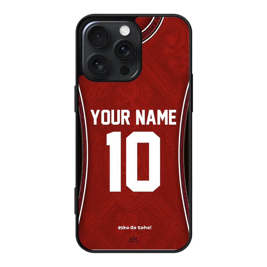 Funda de iPhone con camiseta de fútbol de la República Checa