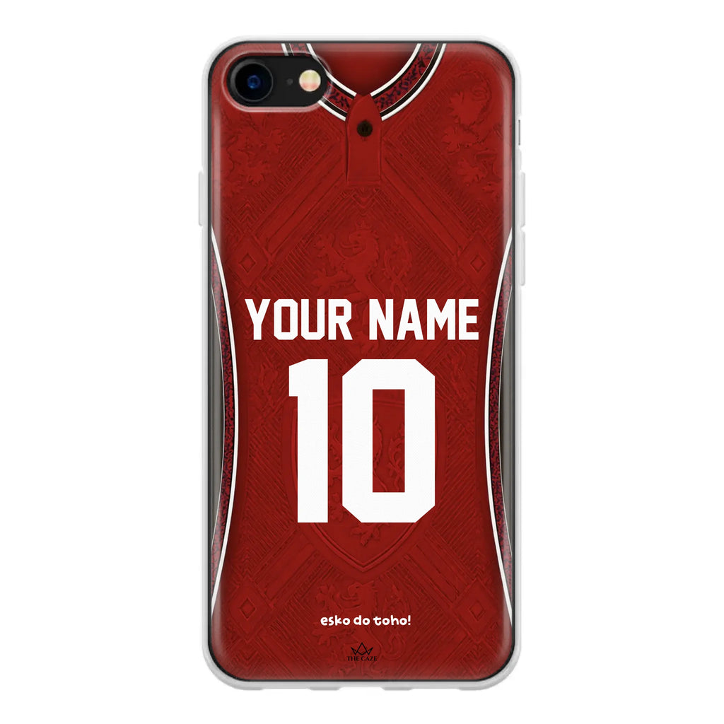Funda de iPhone con camiseta de fútbol de la República Checa