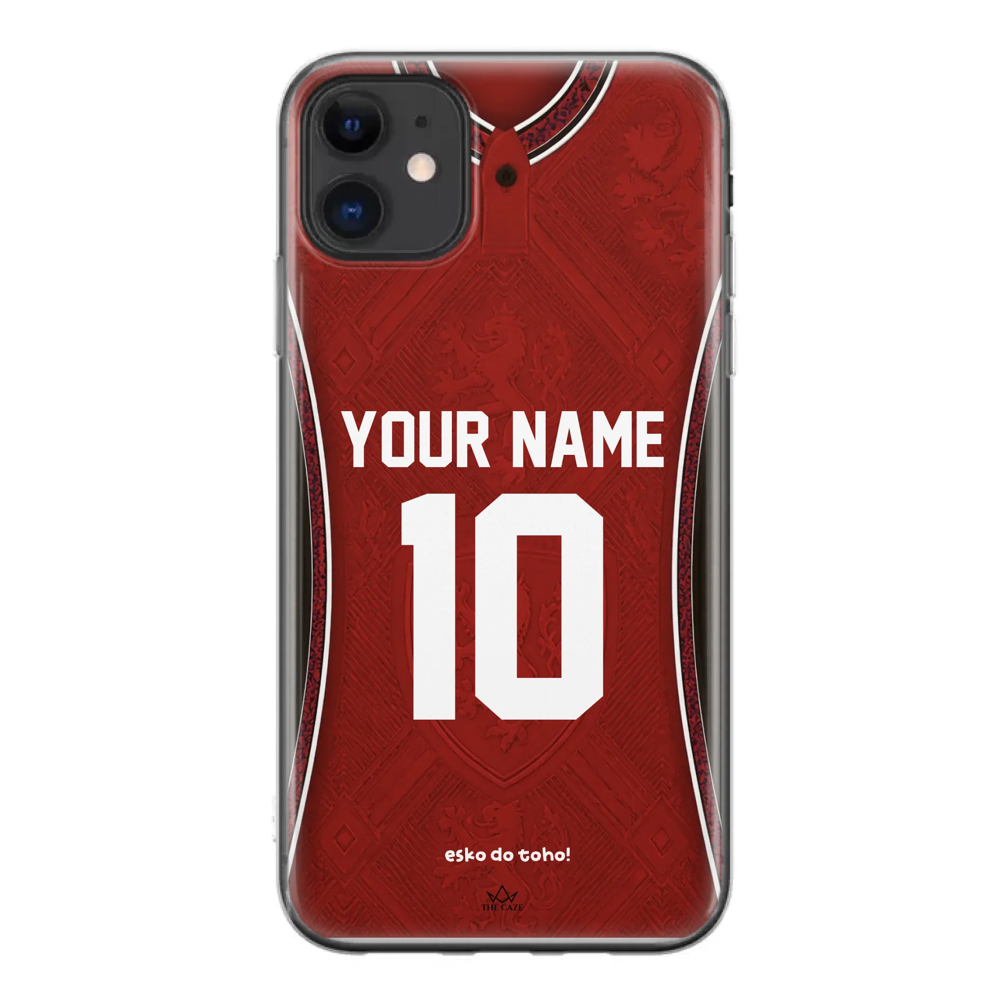 Funda de iPhone con camiseta de fútbol de la República Checa