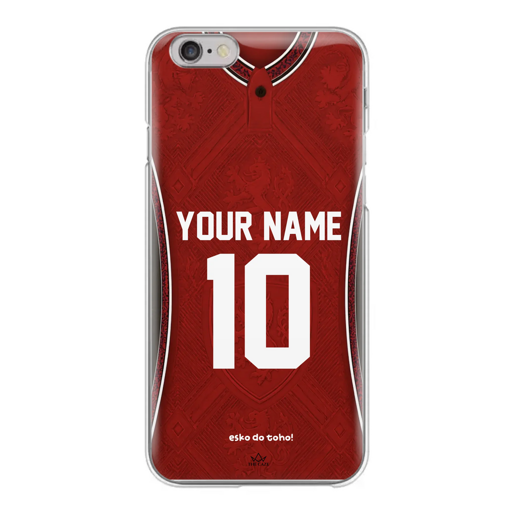 Funda de iPhone con camiseta de fútbol de la República Checa