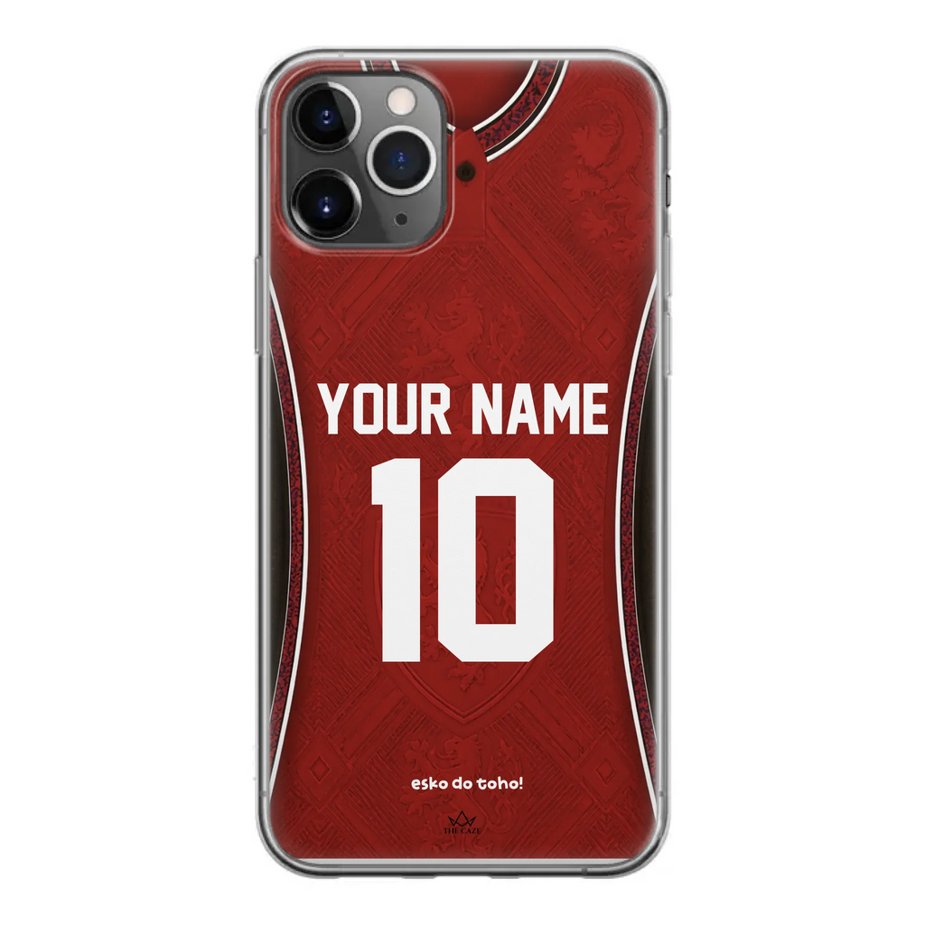 Funda de iPhone con camiseta de fútbol de la República Checa