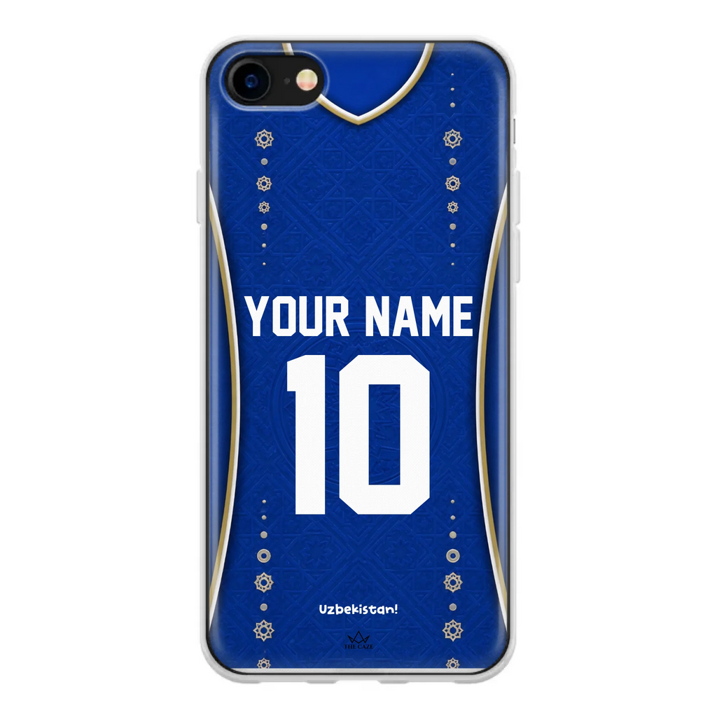 Funda de iPhone de camiseta de fútbol de Uzbekistán