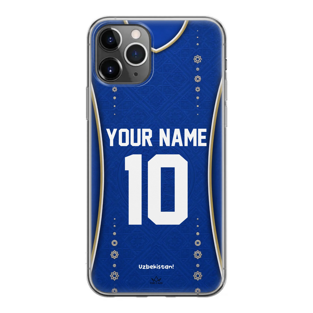 Funda de iPhone de camiseta de fútbol de Uzbekistán