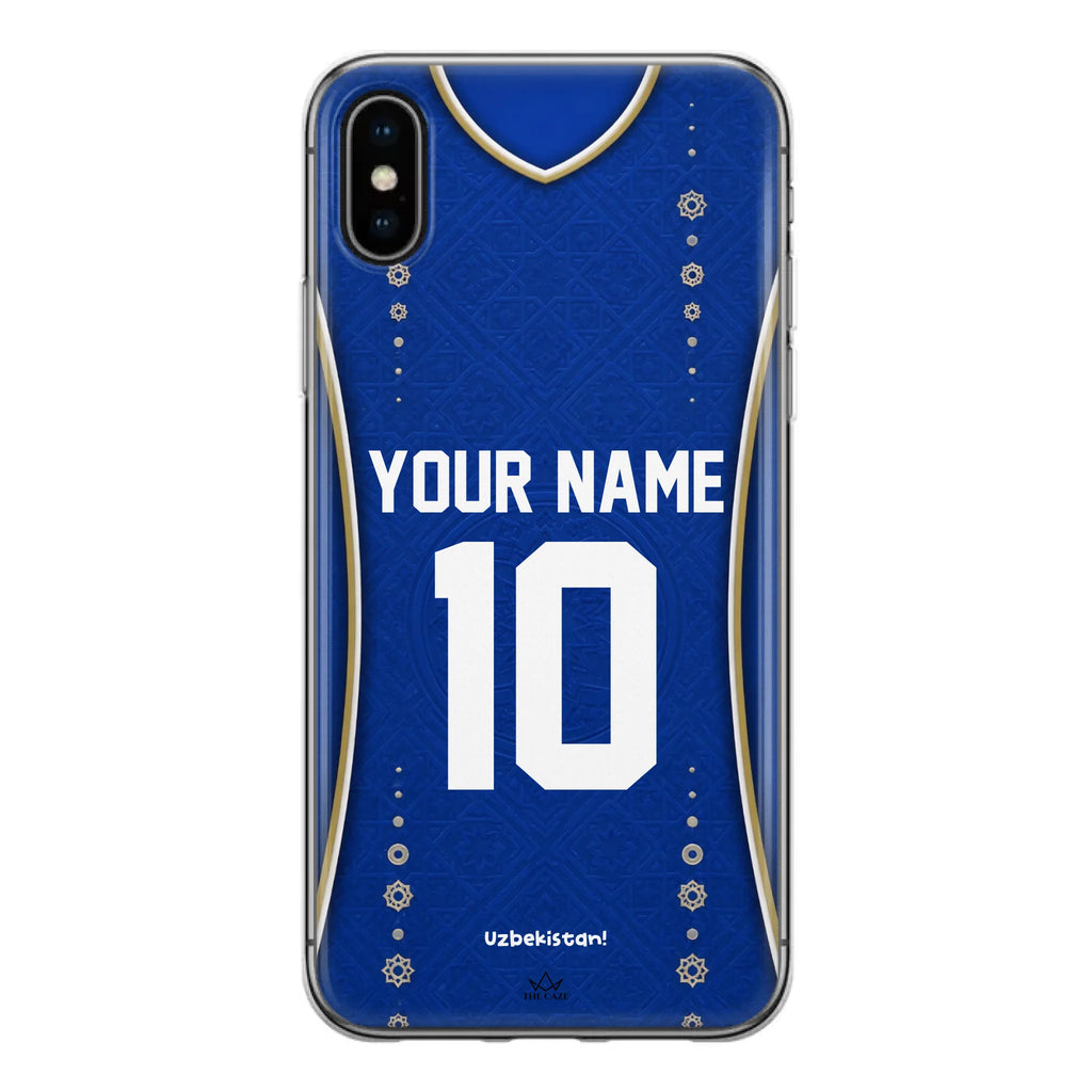 Funda de iPhone de camiseta de fútbol de Uzbekistán