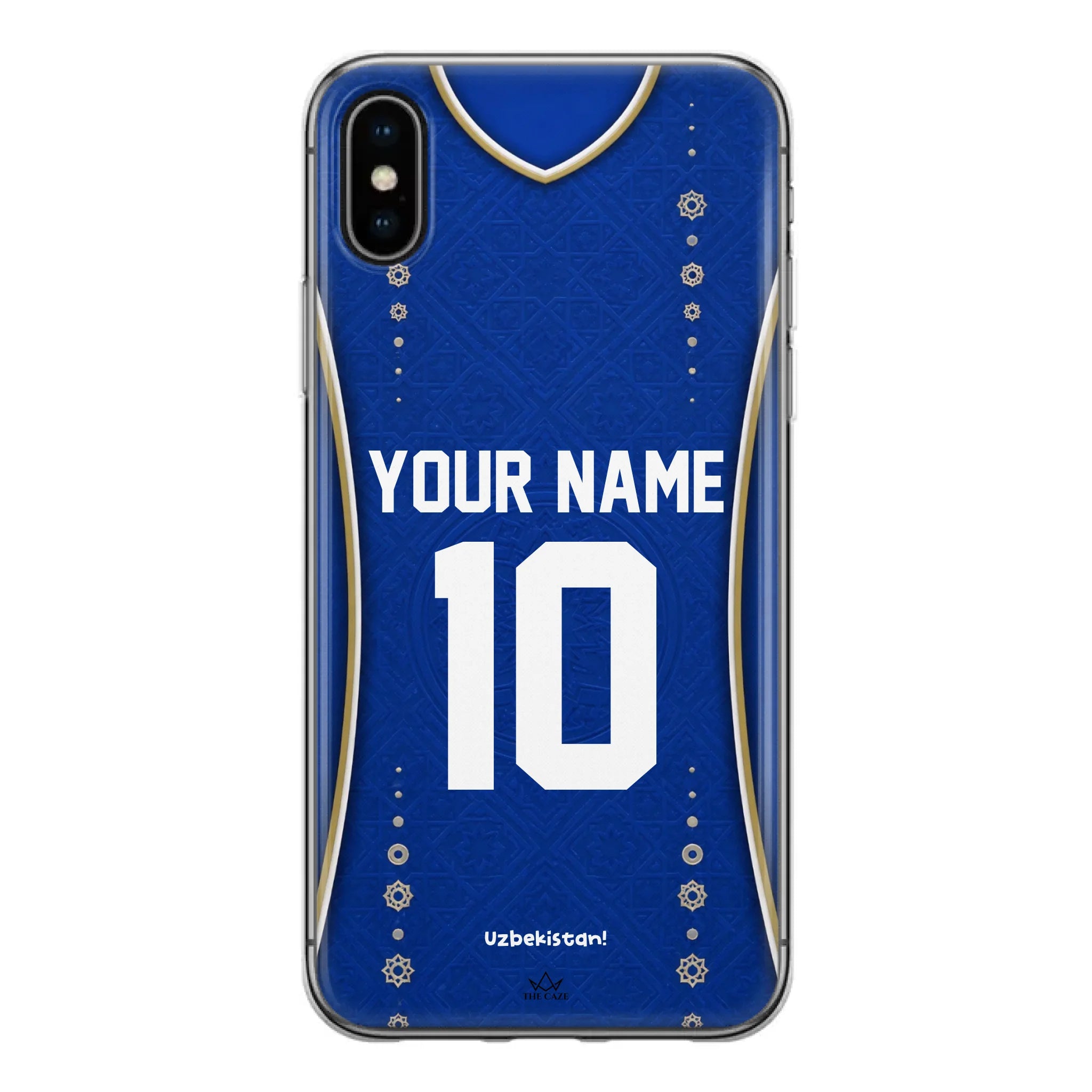 Funda de iPhone de camiseta de fútbol de Uzbekistán