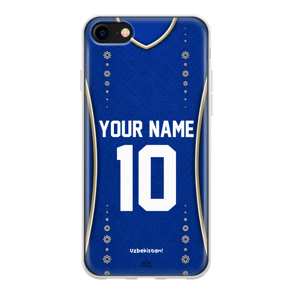 Funda de iPhone de camiseta de fútbol de Uzbekistán