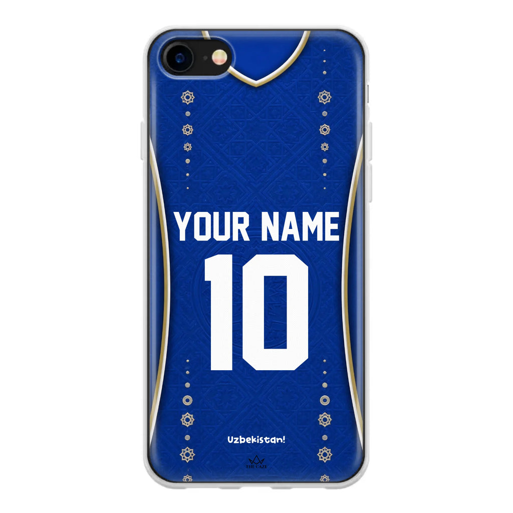 Funda de iPhone de camiseta de fútbol de Uzbekistán