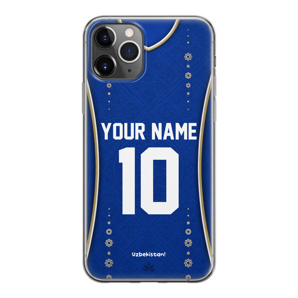 Funda de iPhone de camiseta de fútbol de Uzbekistán