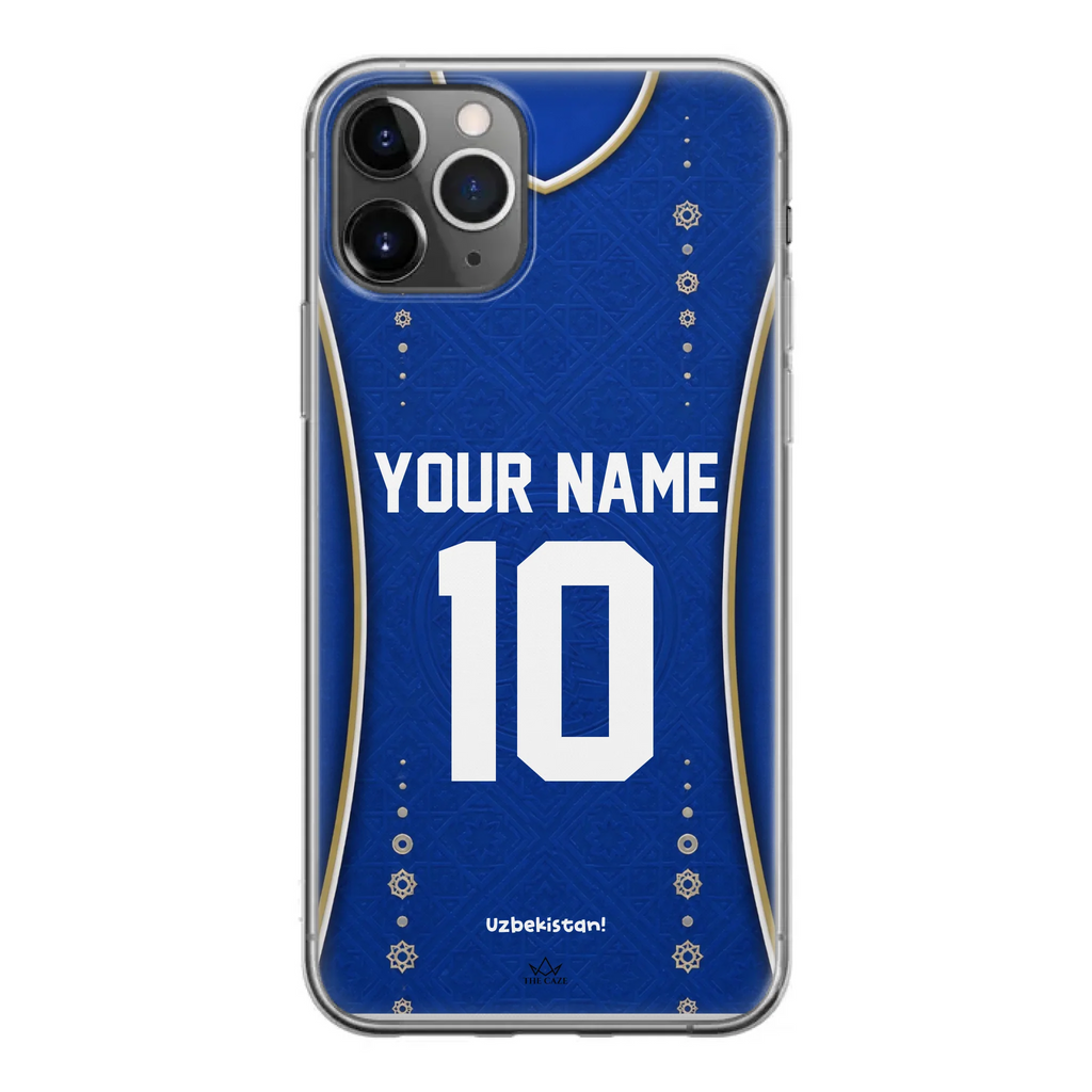 Funda de iPhone de camiseta de fútbol de Uzbekistán