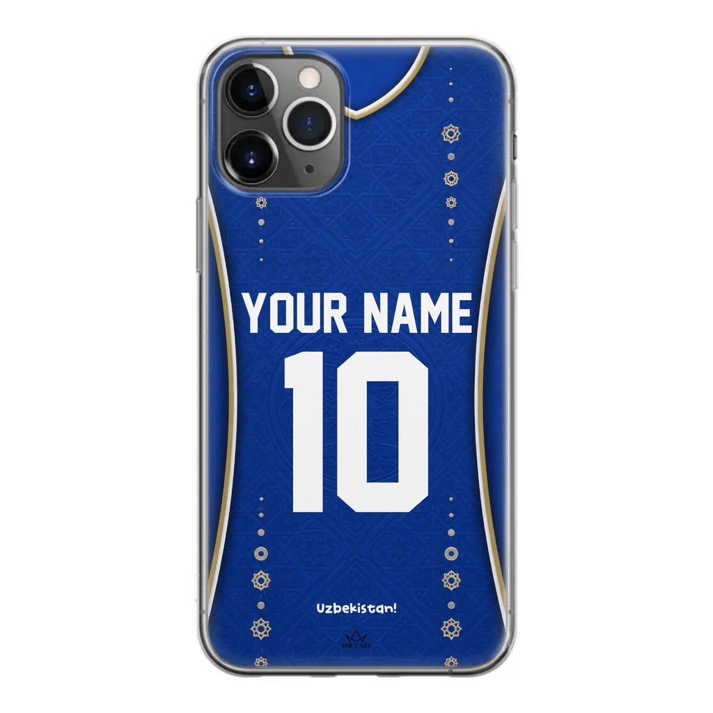 Funda de iPhone de camiseta de fútbol de Uzbekistán