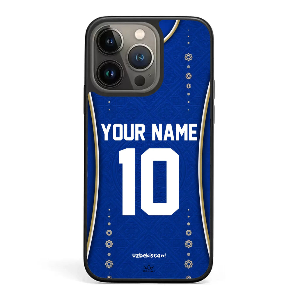 Funda de iPhone de camiseta de fútbol de Uzbekistán