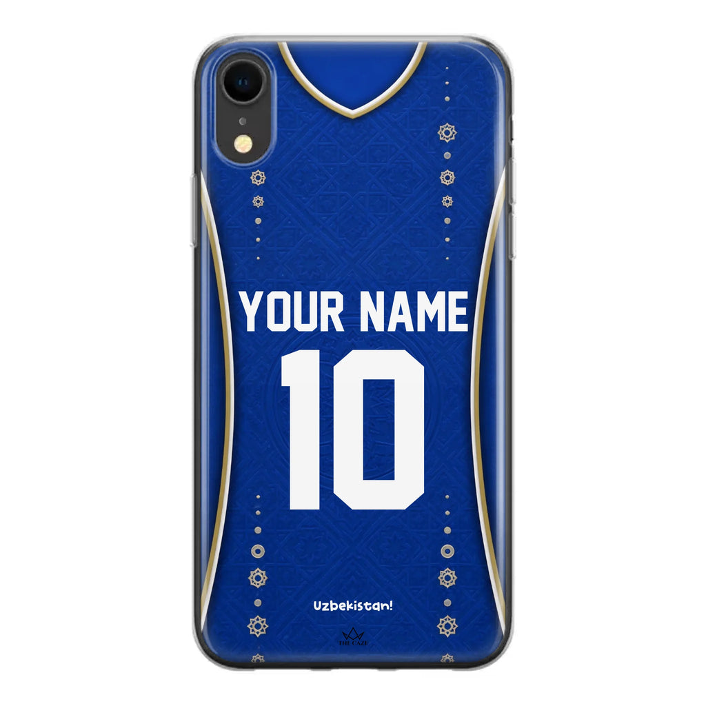 Funda de iPhone de camiseta de fútbol de Uzbekistán