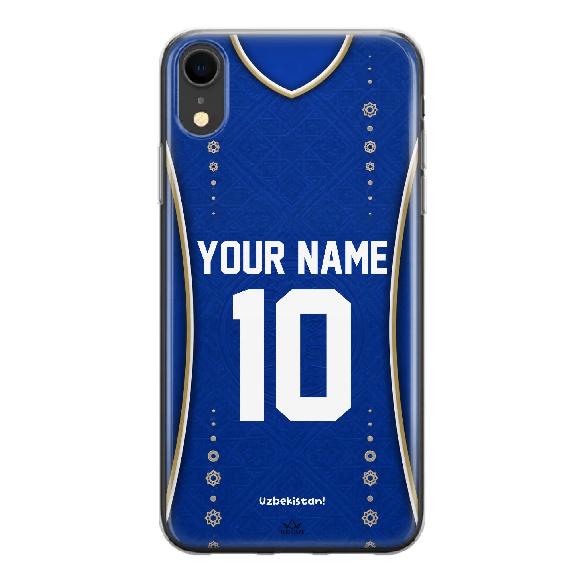 Funda de iPhone de camiseta de fútbol de Uzbekistán