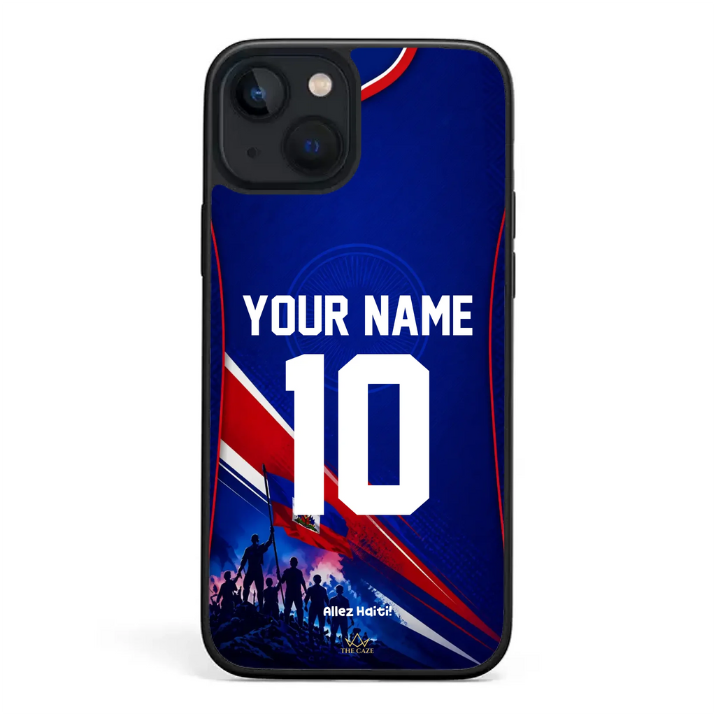 Haiti football Jersey iPhone Case