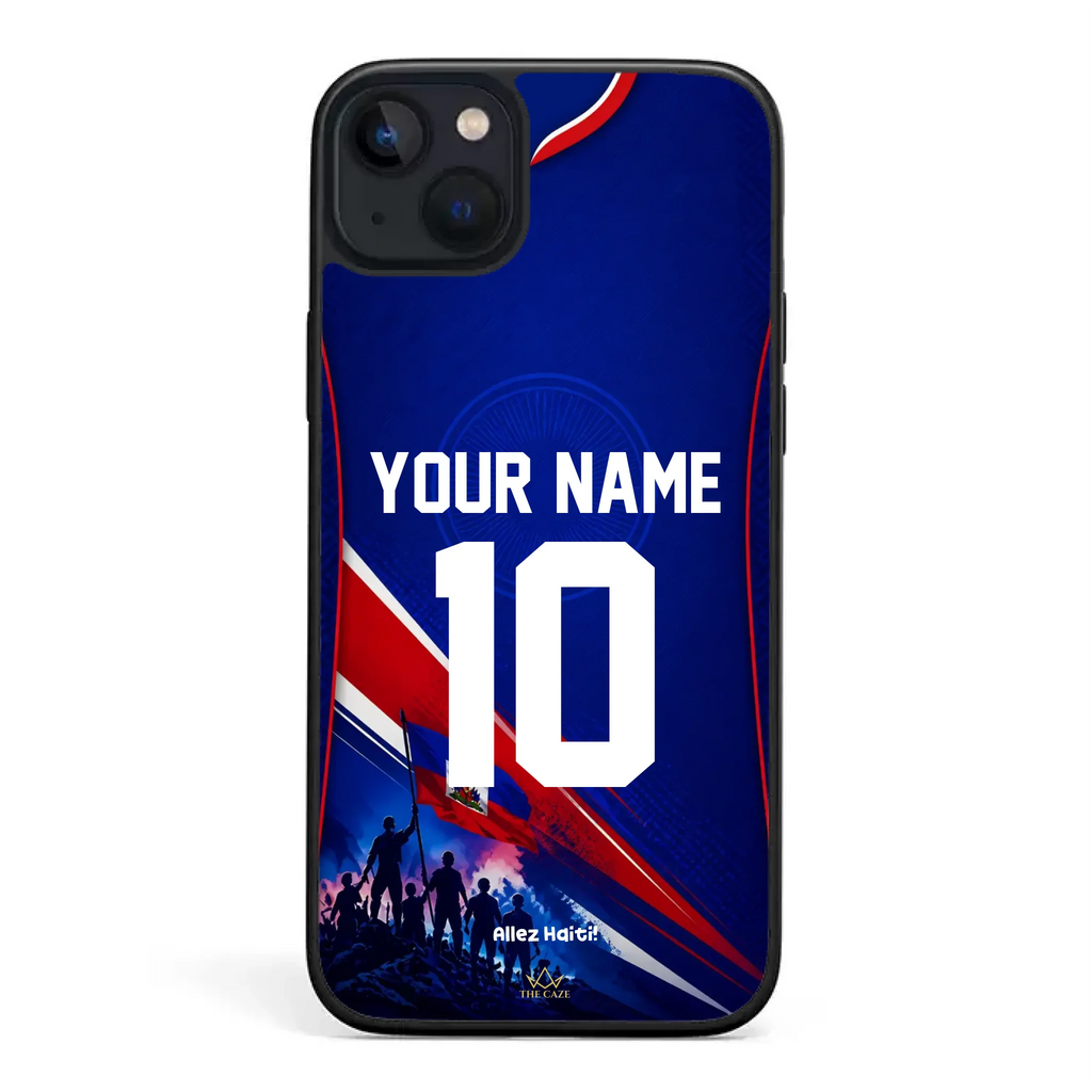 Haiti football Jersey iPhone Case