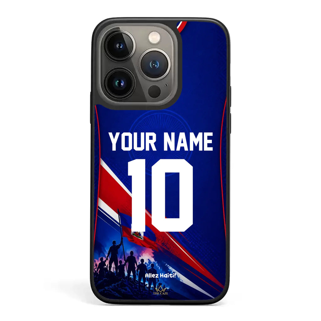 Haiti football Jersey iPhone Case