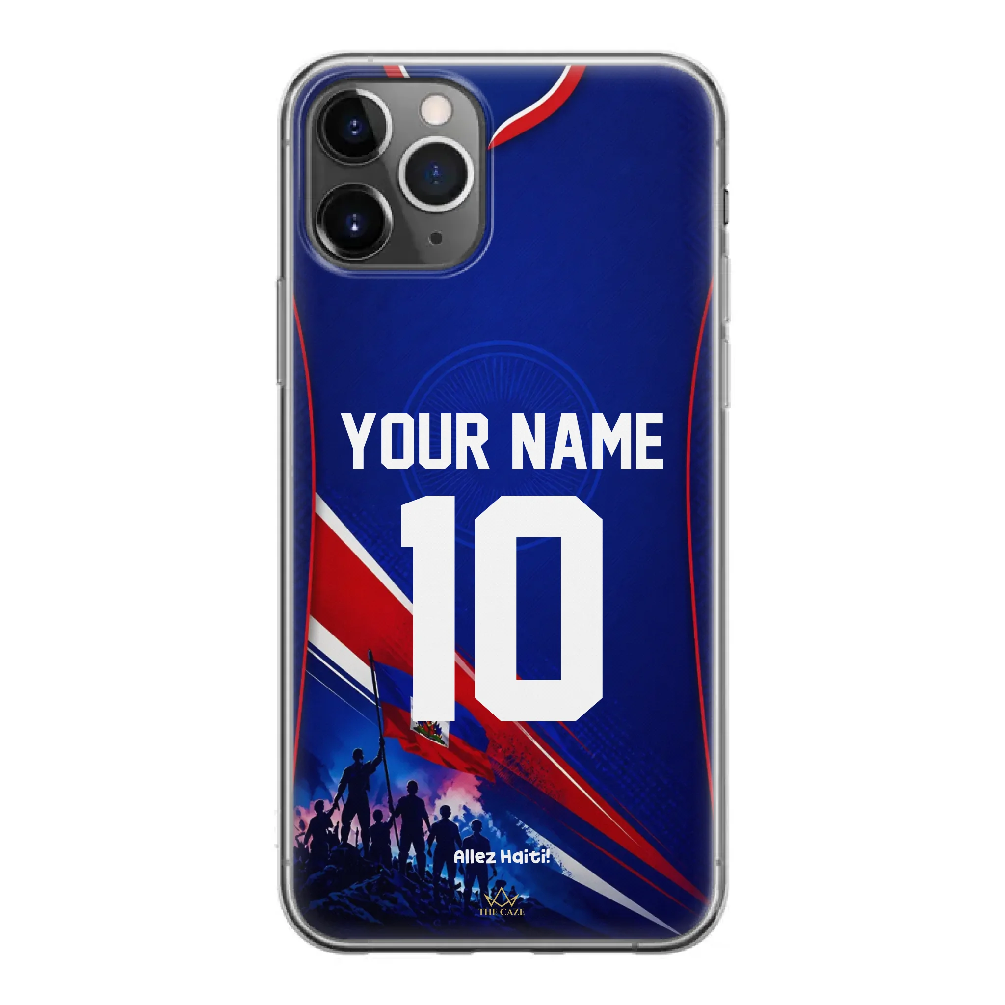 Haiti football Jersey iPhone Case
