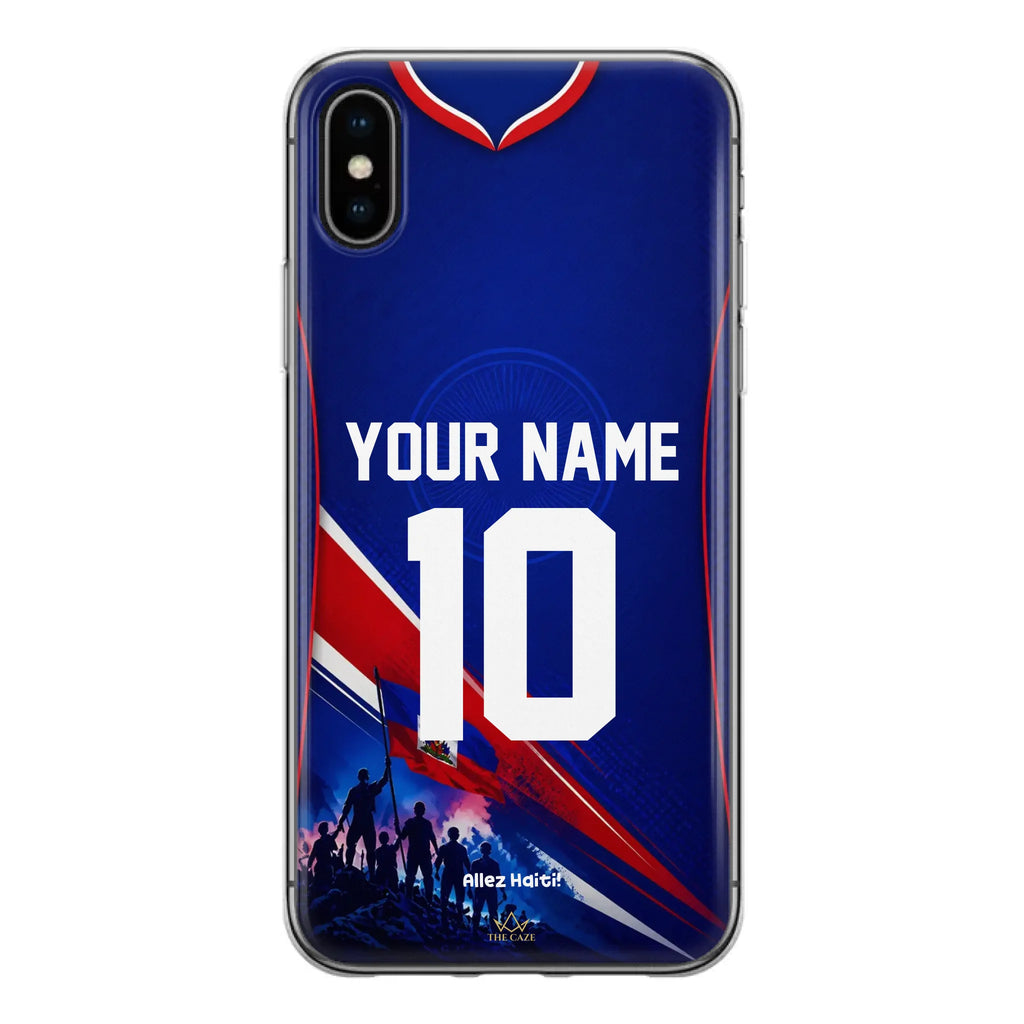Haiti football Jersey iPhone Case