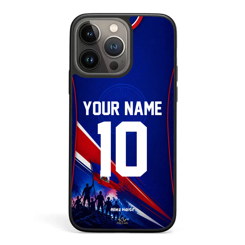 Haiti football Jersey iPhone Case