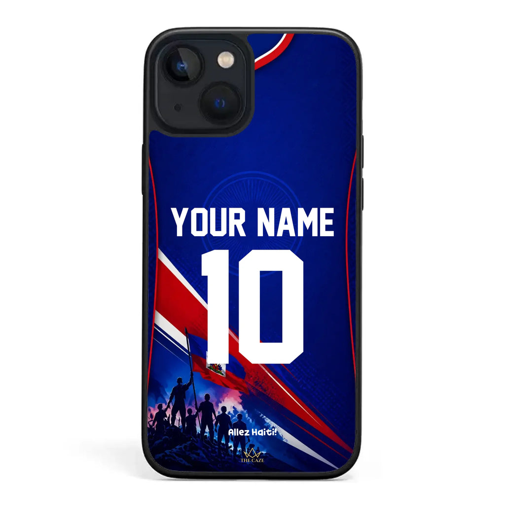 Haiti football Jersey iPhone Case