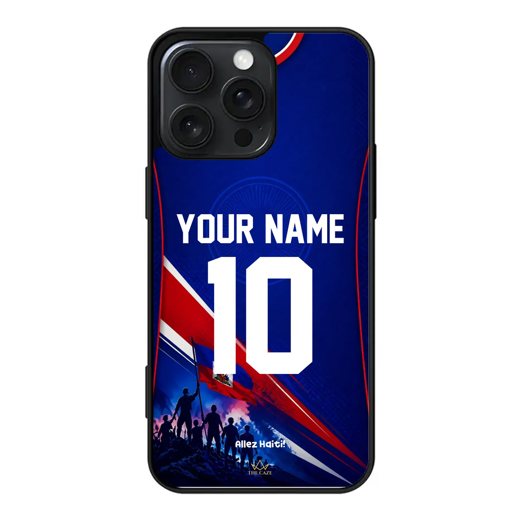 Haiti football Jersey iPhone Case