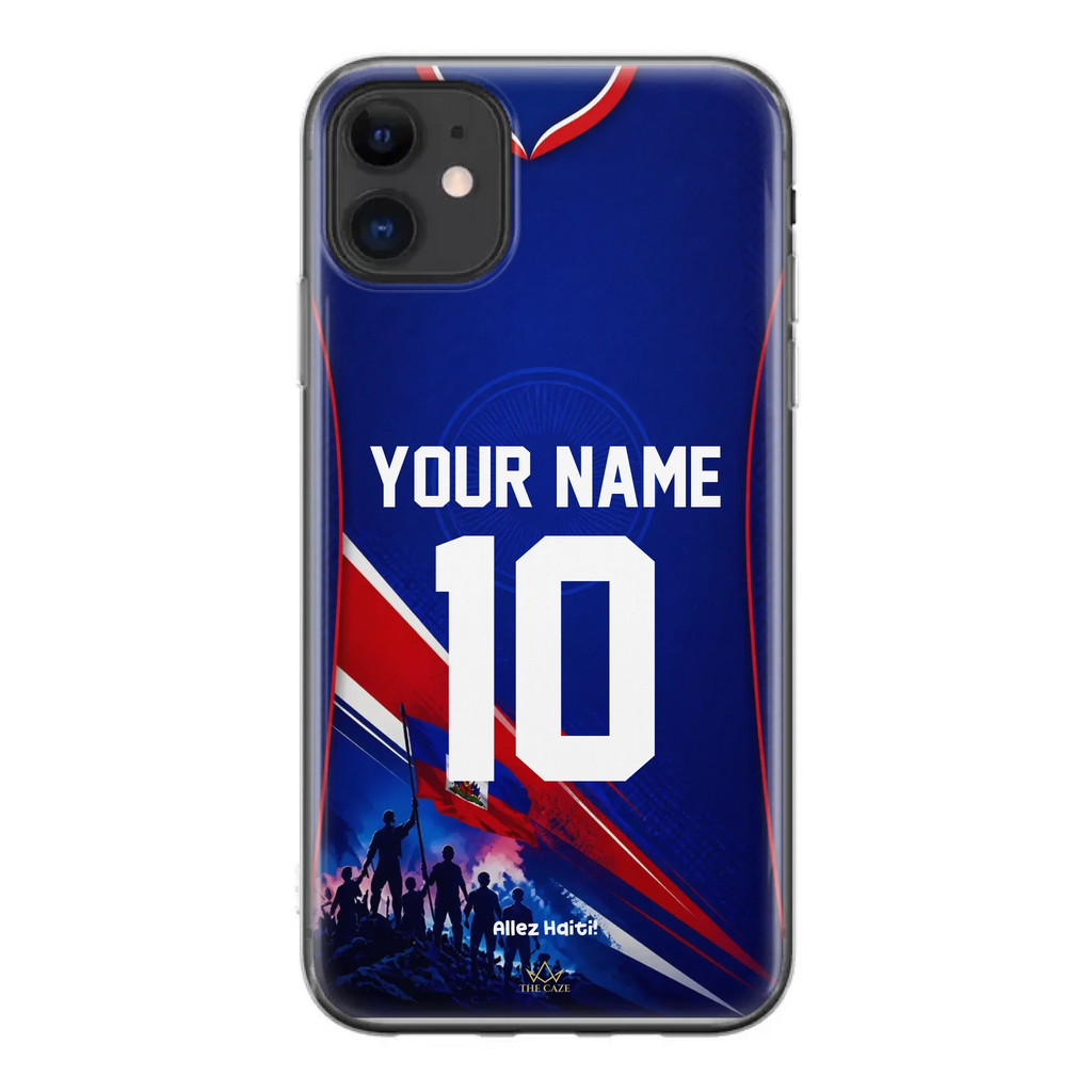 Haiti football Jersey iPhone Case