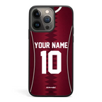 Funda para iPhone de la camiseta de fútbol de Catar