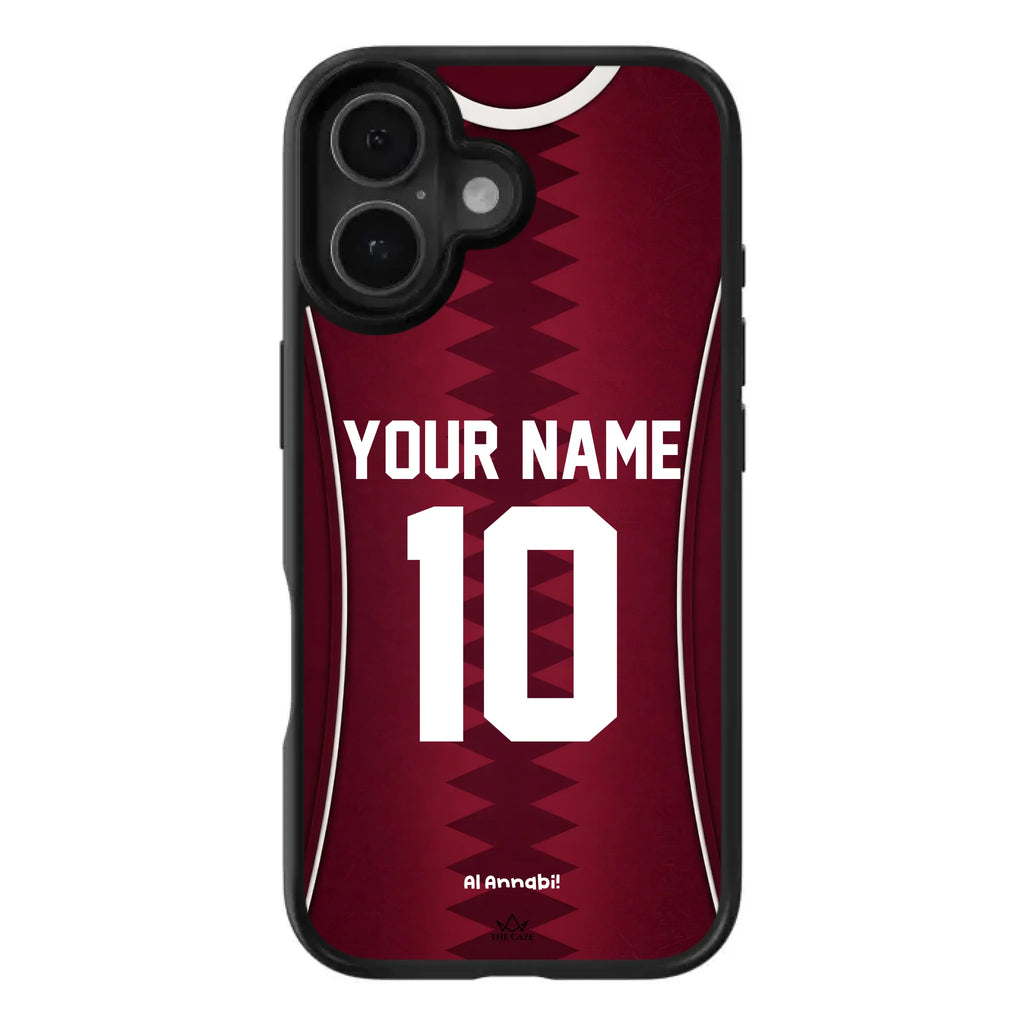 Funda para iPhone de la camiseta de fútbol de Catar