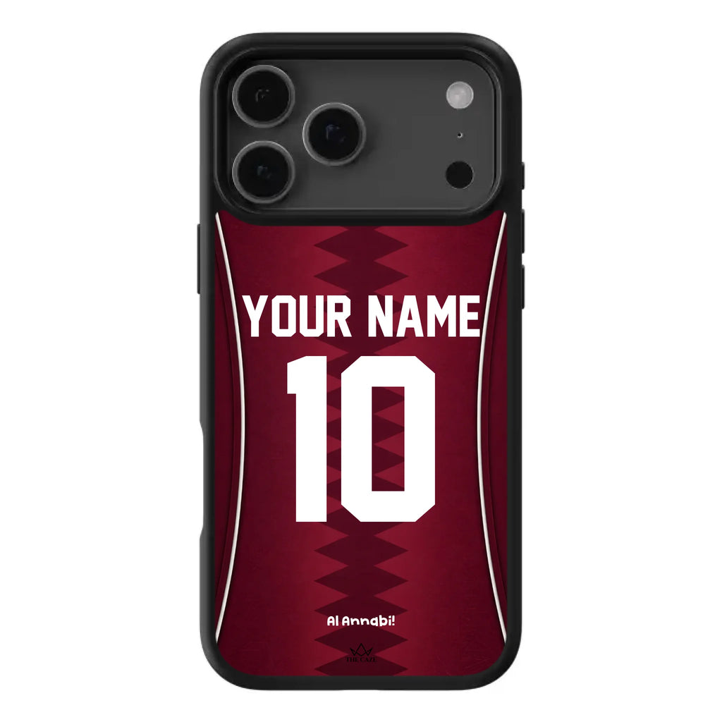Funda para iPhone de la camiseta de fútbol de Catar