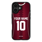 Funda para iPhone de la camiseta de fútbol de Catar